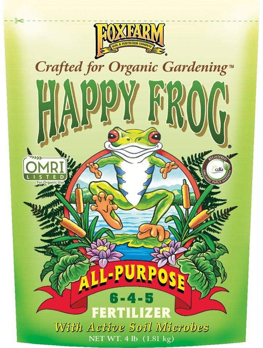 Happy Frog All Purpose Dry Organic Fertilizer 6-4-5, 4 lbs