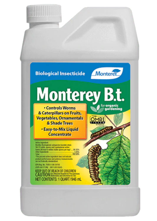 B.T. Biological Monterey Caterpillar Killer Pesticide, 1 qt