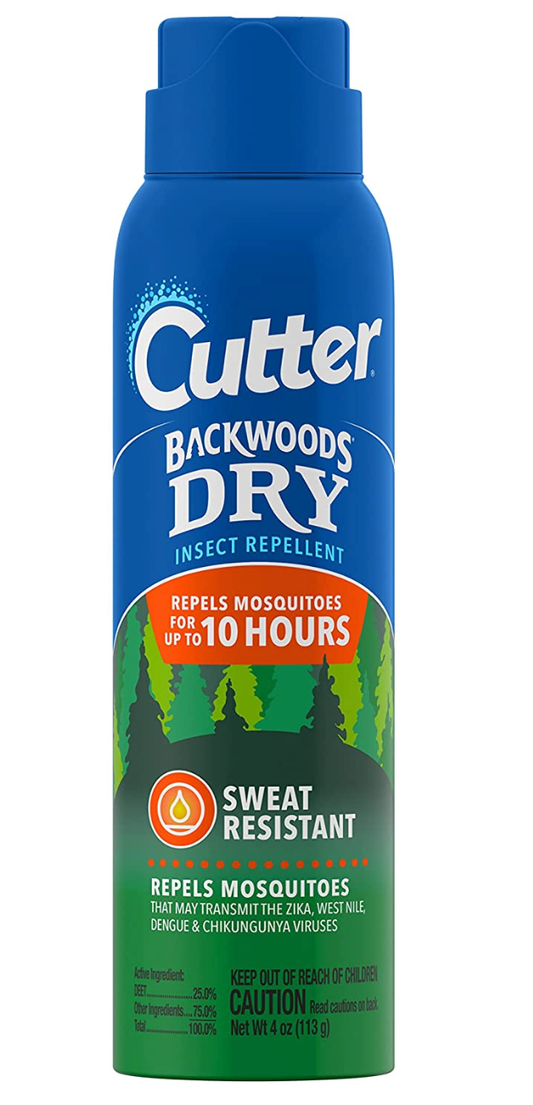 Backwoods Dry Insect Repellent Aerosol - Cutter, 4oz