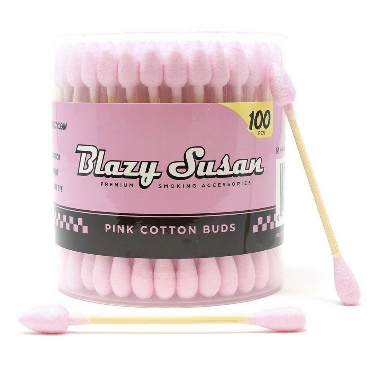 Pink Cotton Buds, 100 ct