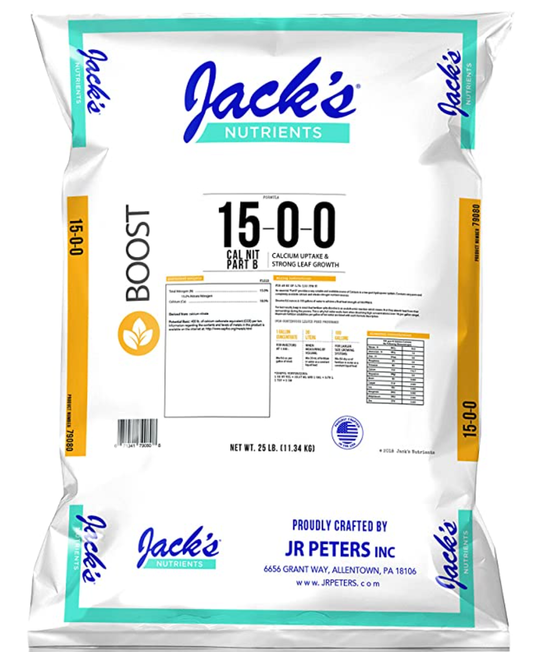 Boost 15-0-0 Calcium Nitrate Part B, 25 lb bag