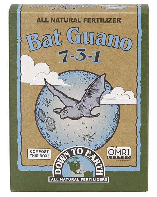 Organic Bat Guano Fertilizer Mix 7-3-1, 2 lbs