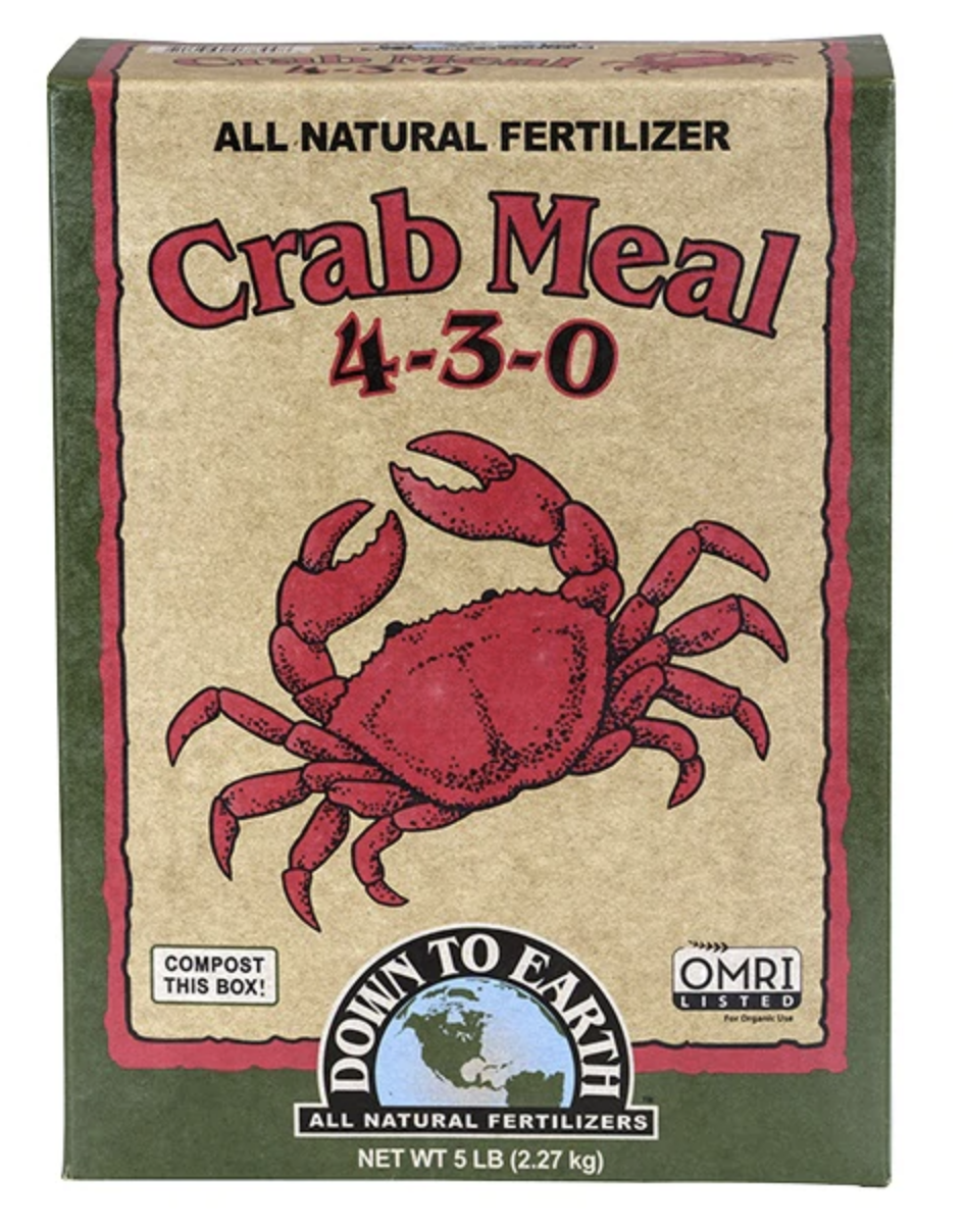 Crab Meal All Natural Fertilizer, 4-3-0, 5 lbs