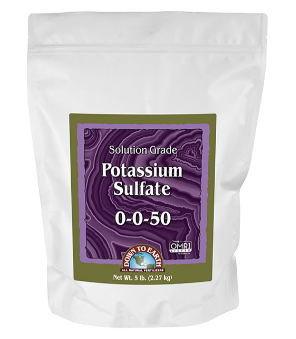 Potash Sulfate 0-0-50 OMRI, 5 lbs