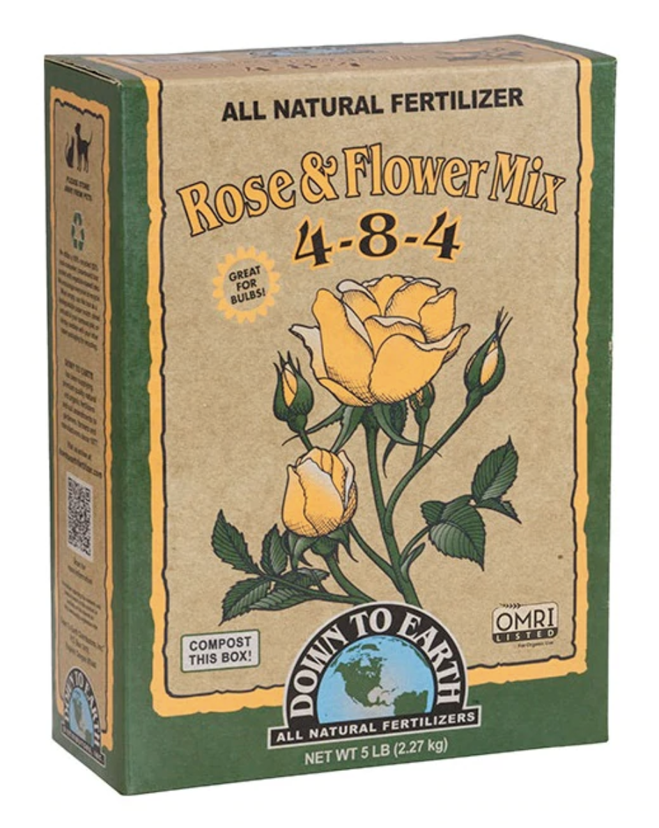 Rose & Flower Mix Natural Fertilizer 4-8-4, 5 lbs