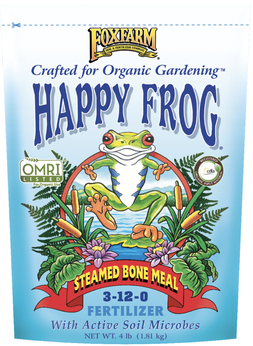Happy Frog Steamed Bone Meal Dry Fertilizer 3-12-0, 4 lbs