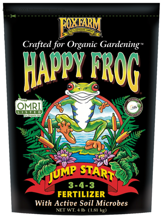 Happy Frog Jump Start Dry Organic Fertilizer, 3-4-3, 4 lbs