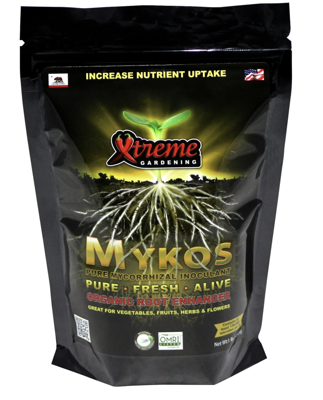 MykosWP Pure Mycorrhizal Inoculant Wettable Powder, 12 oz