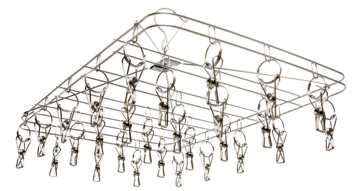 28 Clip Stainless Steel Drying Rack