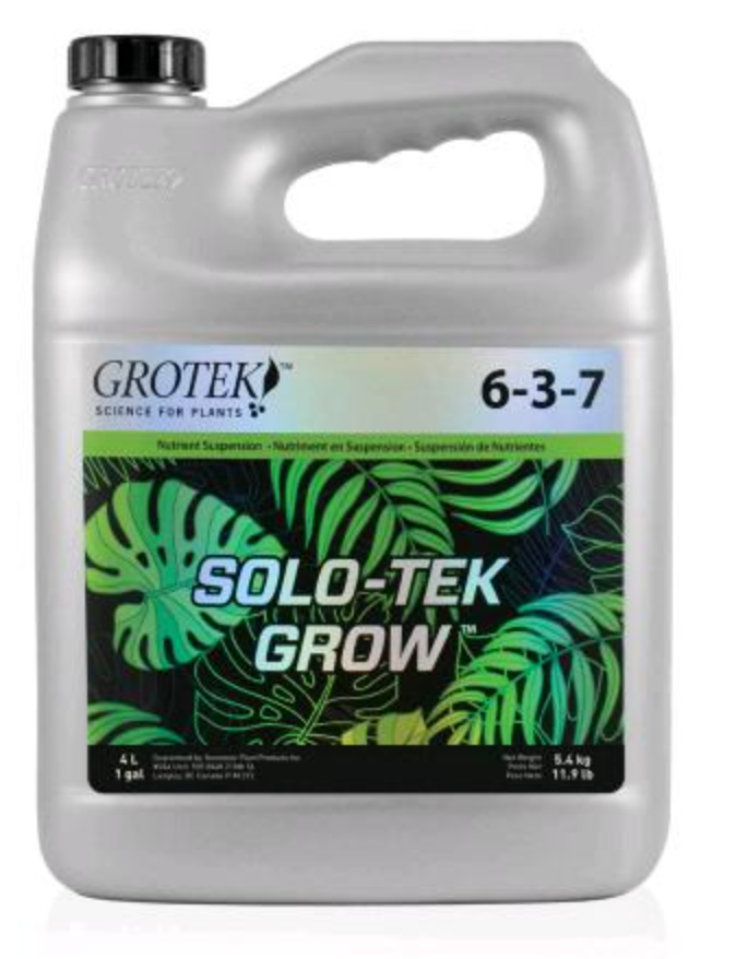 Solo-Tek Grow Fertilizer 6-3-7, 4 L