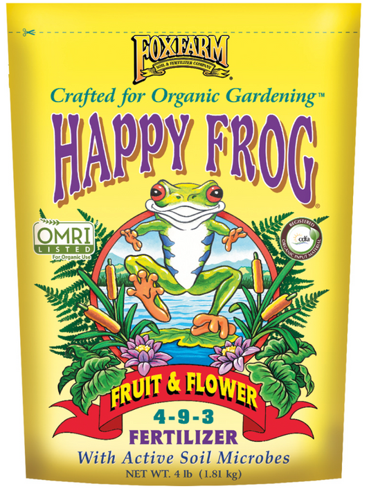 Happy Frog Fruit & Flower Organic Fertilizer 4-9-3, 4 lbs