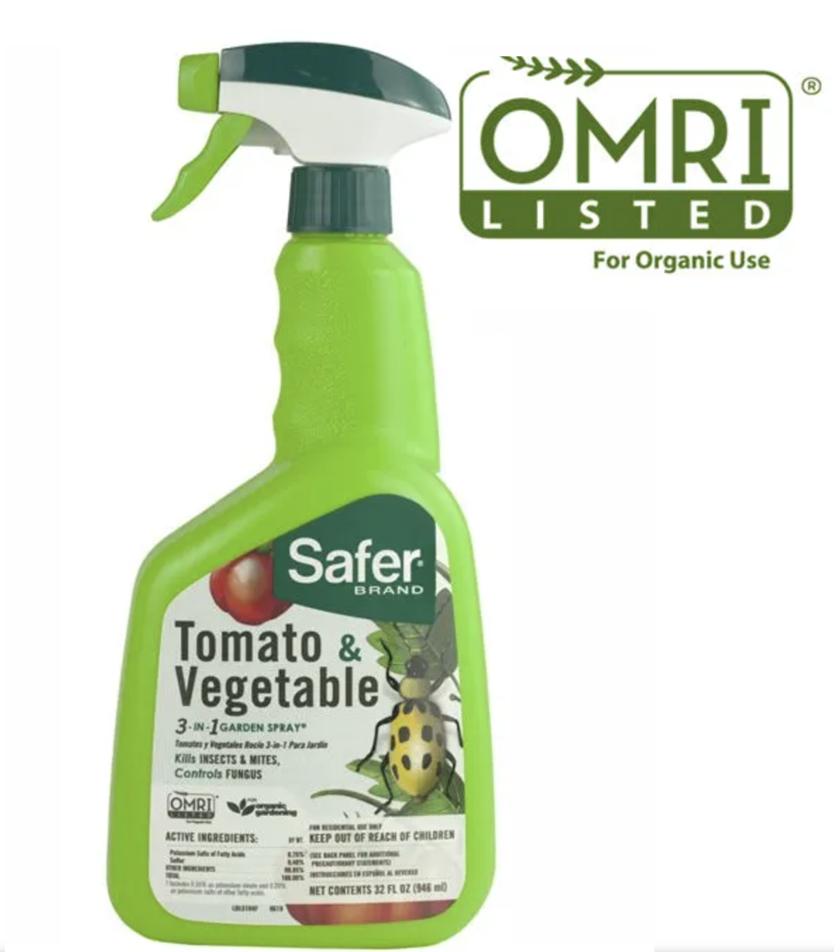 Tomato And Vegetable Insect, Disease & Mite Control, 32 oz