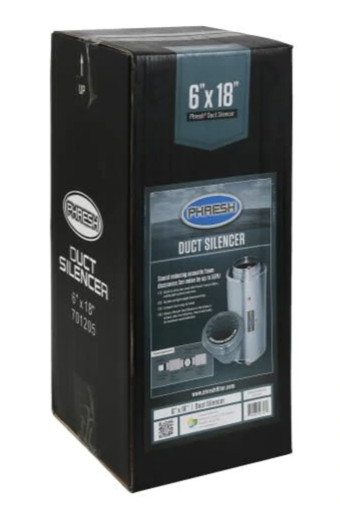 Duct Silencer, 6-inch By 18-in